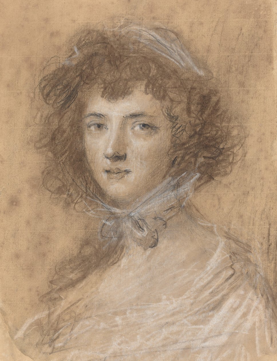 Naisen pää ja rintakuva tekijältä Sir Joshua Reynolds