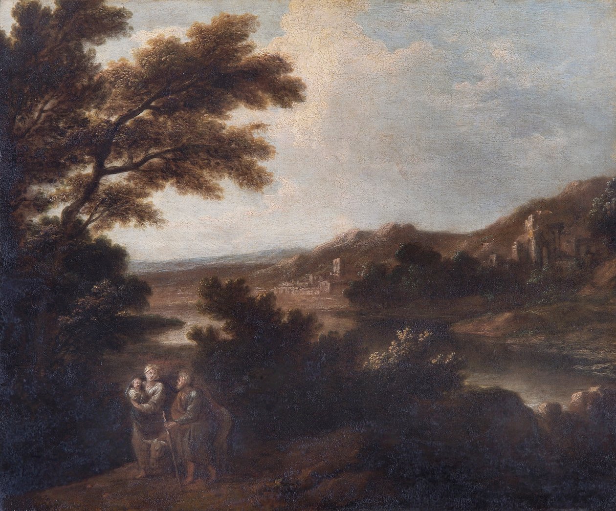 "Maisema ja lento Egyptiin", 1700-luku tekijältä Sir Joshua Reynolds