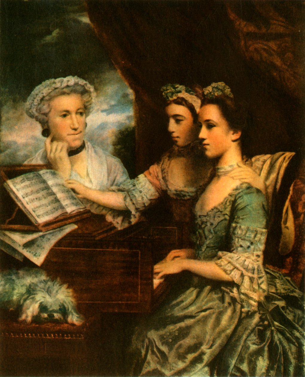 Rouva Paine ja hänen tyttärensä, c1767, 1942. tekijältä Sir Joshua Reynolds