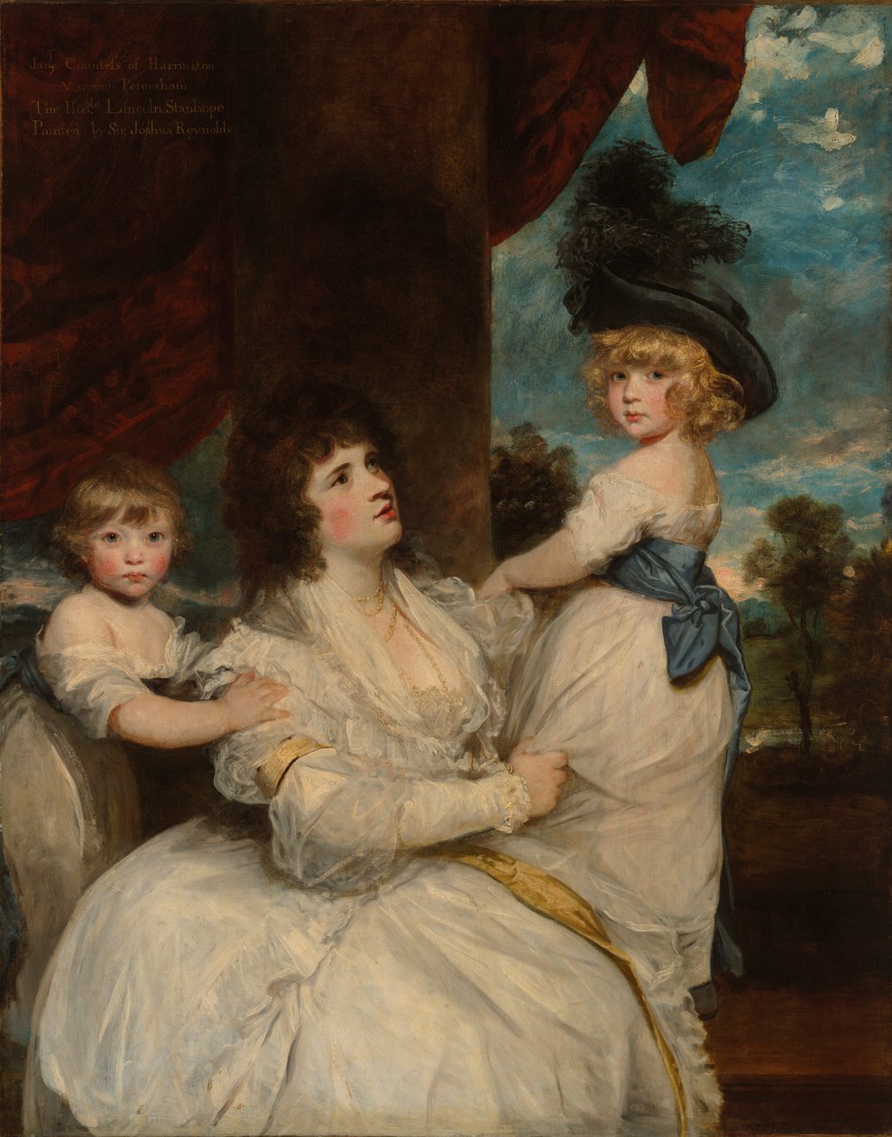 Retrat de Jane, comtessa de Harrington, amb els seus fills, el vescomte Petersham i l