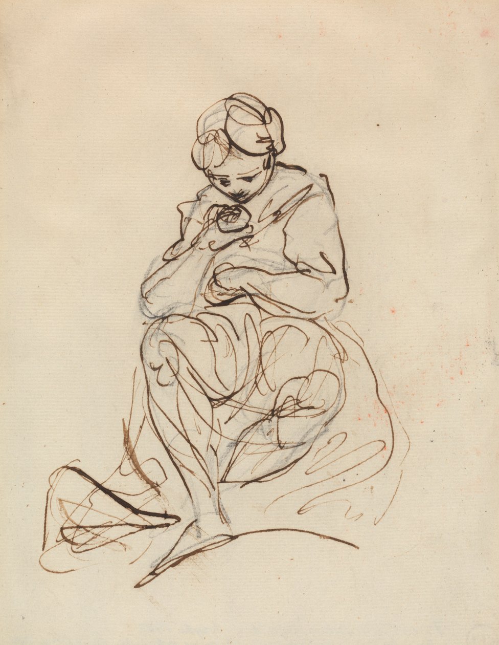 Tutkimus istuvasta naisesta tekijältä Sir Joshua Reynolds