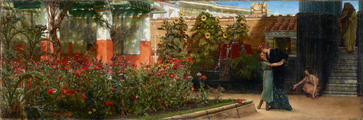Sydämellinen tervetulotoivotus, ennen vuotta 1878 tekijältä Sir Lawrence Alma Tadema
