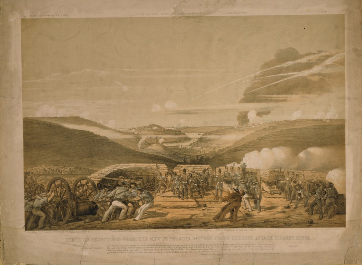 Sevastopolin piiritys, 1854 tekijältä Sir Michael Anthony Shrapnel Biddulph