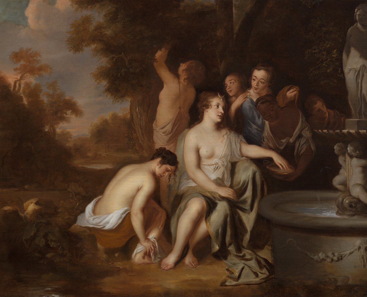 Diana ja hänen nymfinsä suihkulähteellä tekijältä Sir Peter Lely