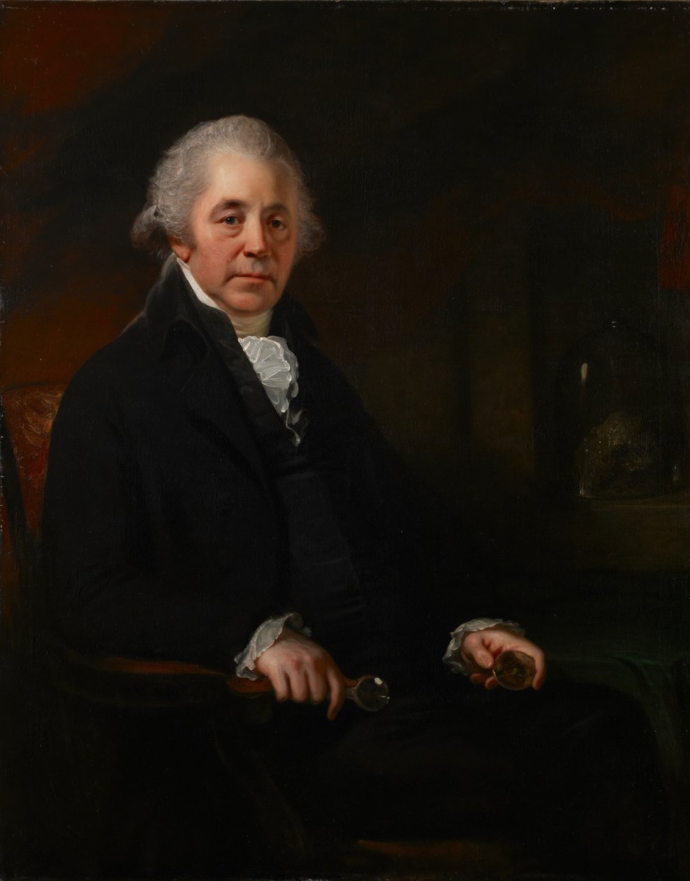 Muotokuva Matthew Boultonista pitelemässä mineraalinäytettä. tekijältä Sir William Beechey