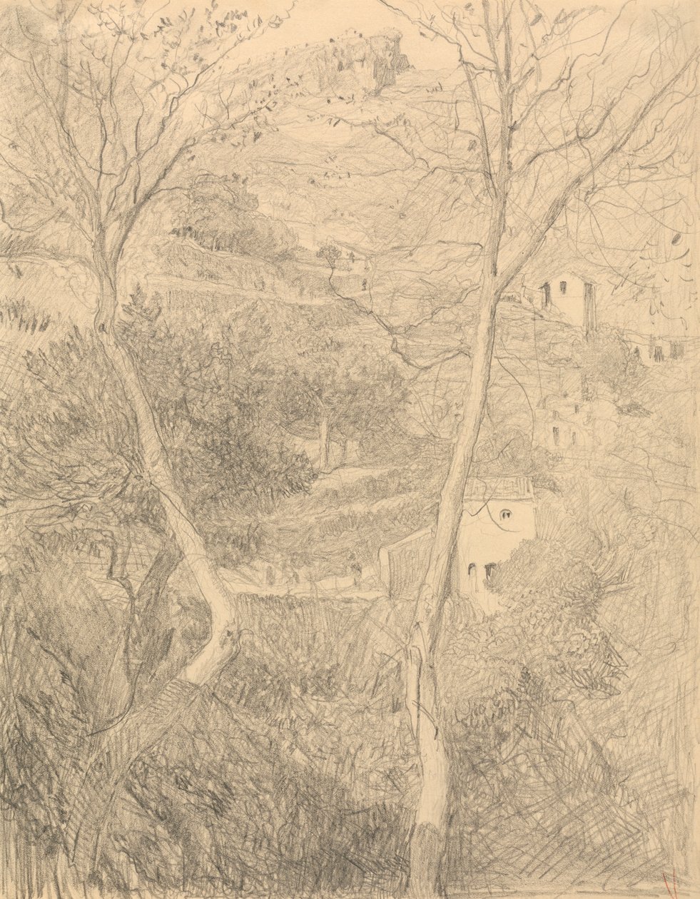 Kaupunki rinteessä tekijältä Sir William Blake Richmond