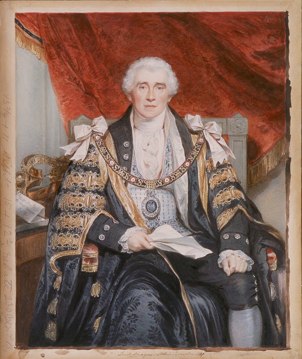 John Crowder, Lontoon pormestari, v. 1829 tekijältä Sir William Charles Ross