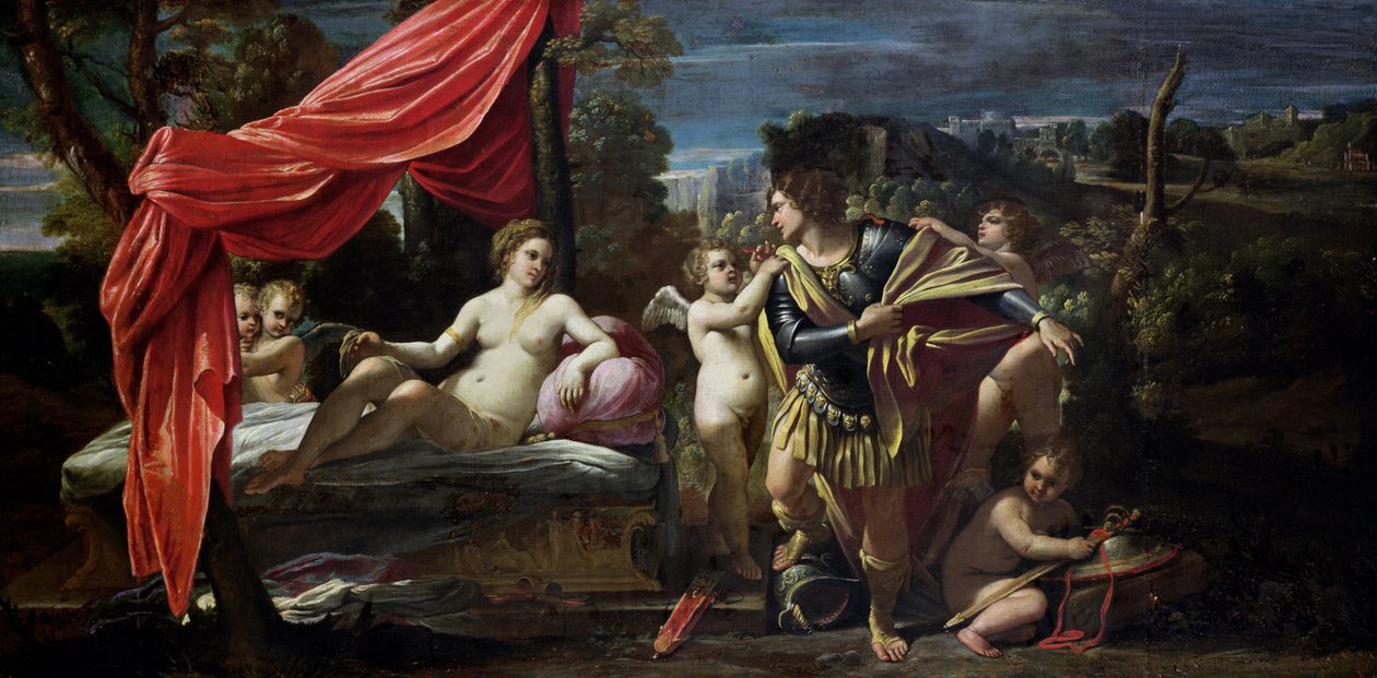 Mars ja Venus, ennen vuotta 1620 tekijältä Sisto Badalocchio