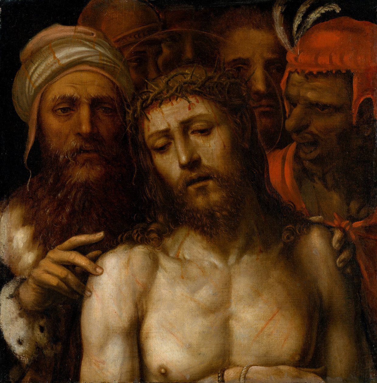 Kristus esiteltiin ihmisille Ecce Homo, n. 1540-49. tekijältä Sodoma