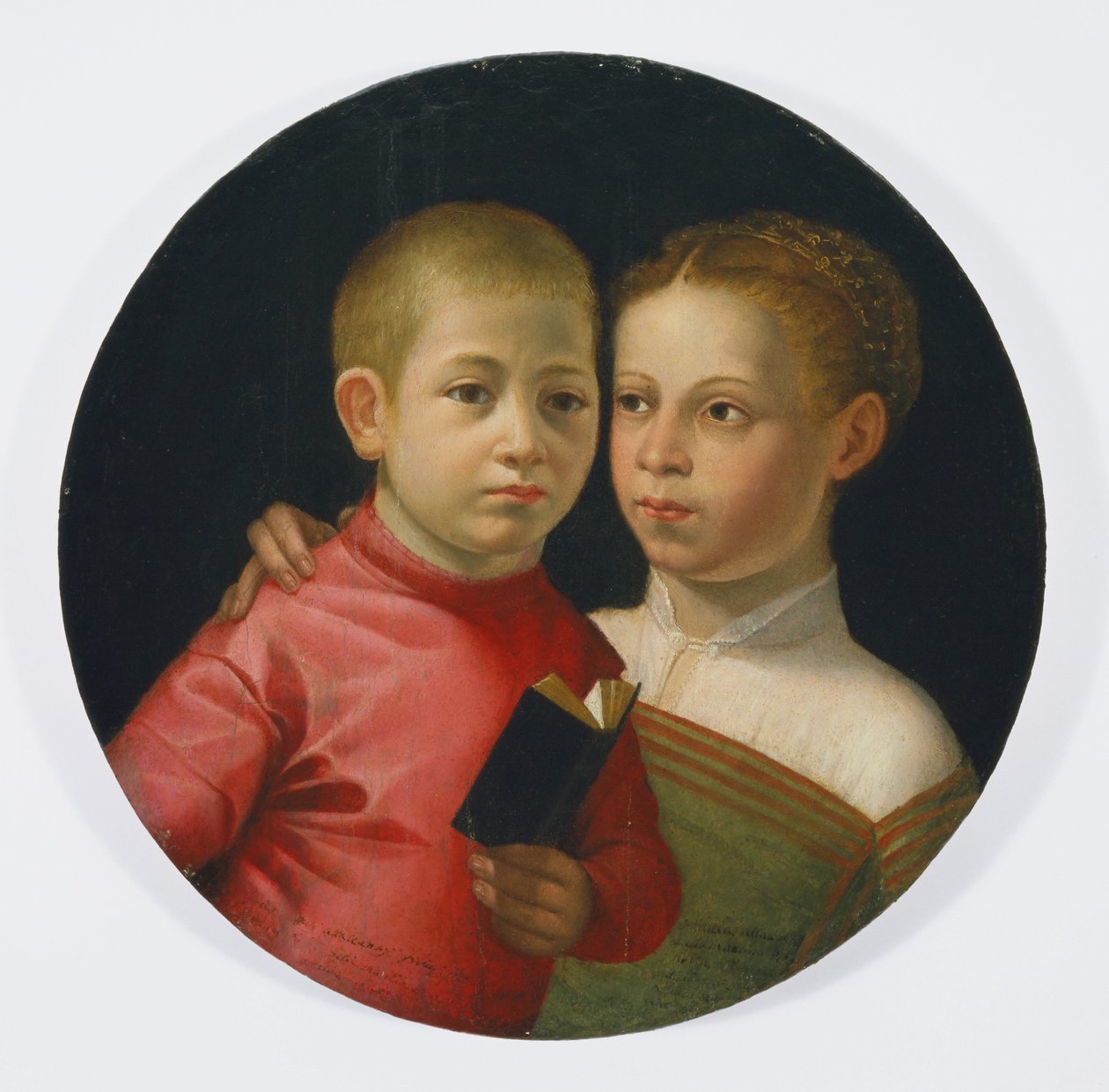 Kaksoismuotokuva Attavantin perheen pojasta ja tytöstä, n. 1580 tekijältä Sofonisba Anguissola