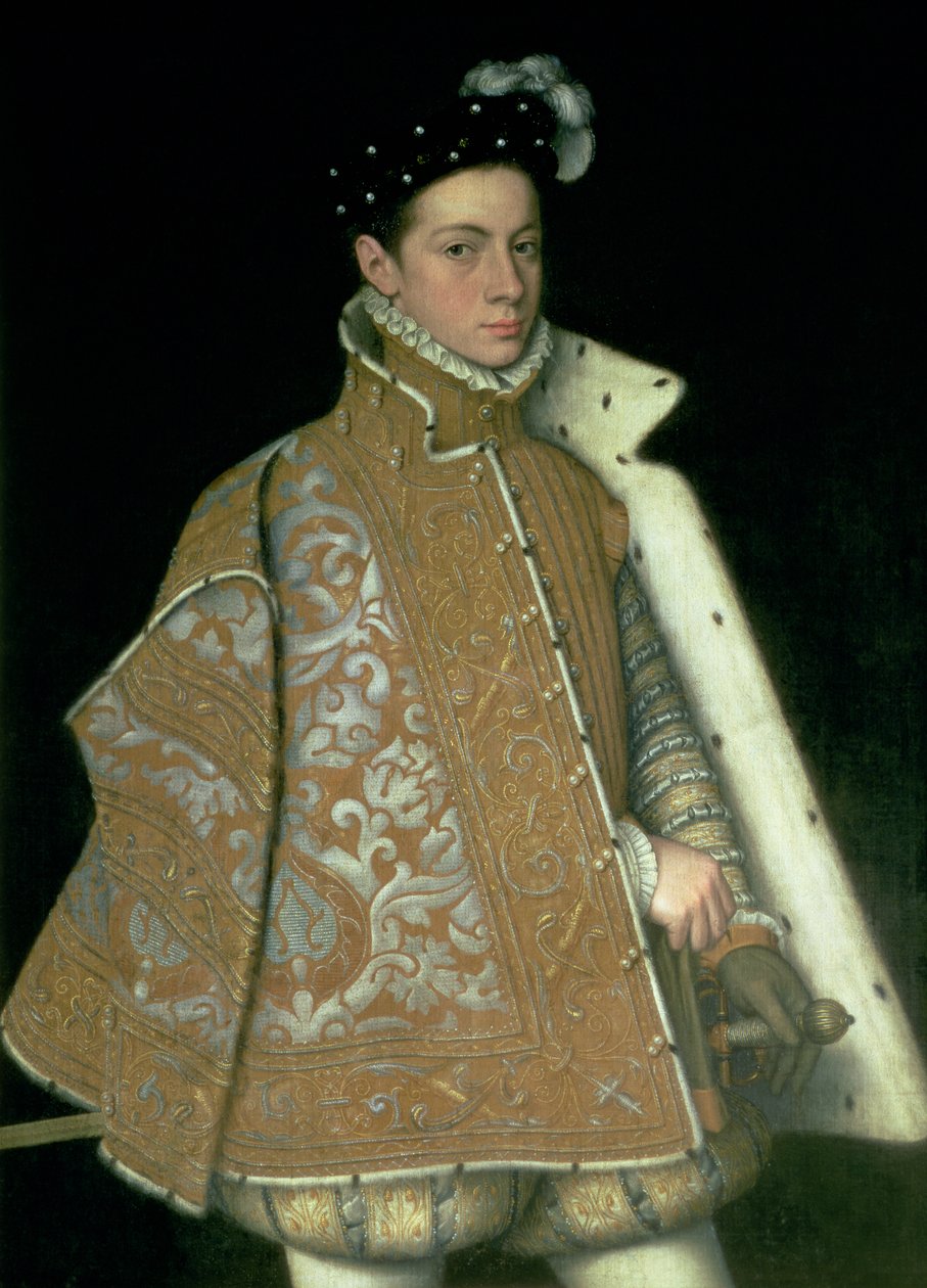 Alessandro Farnese (1546-92), myöhemmin Alankomaiden kuvernööri (1578-86), Margaret of Parman (1522-86) ja Ottavio Farnesen poika, Parman herttua (1520-86), n. 1561 tekijältä Sofonisba Anguissola
