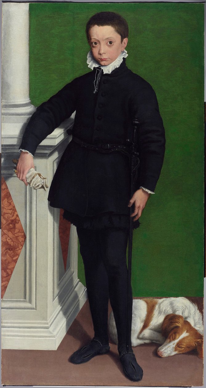 Markiisi Massimiliano Stampan muotokuva tekijältä Sofonisba Anguissola