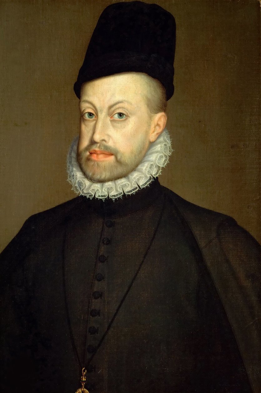 Muotokuva Philip II:sta 1527-1598, Espanjan ja Portugalin kuningas, 1568. tekijältä Sofonisba Anguissola