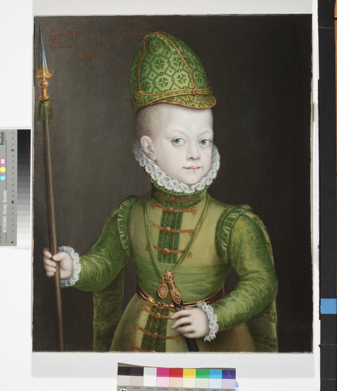 Pojan muotokuva espanjalaisessa hovissa, n. 1565-1570 tekijältä Sofonisba Anguissola