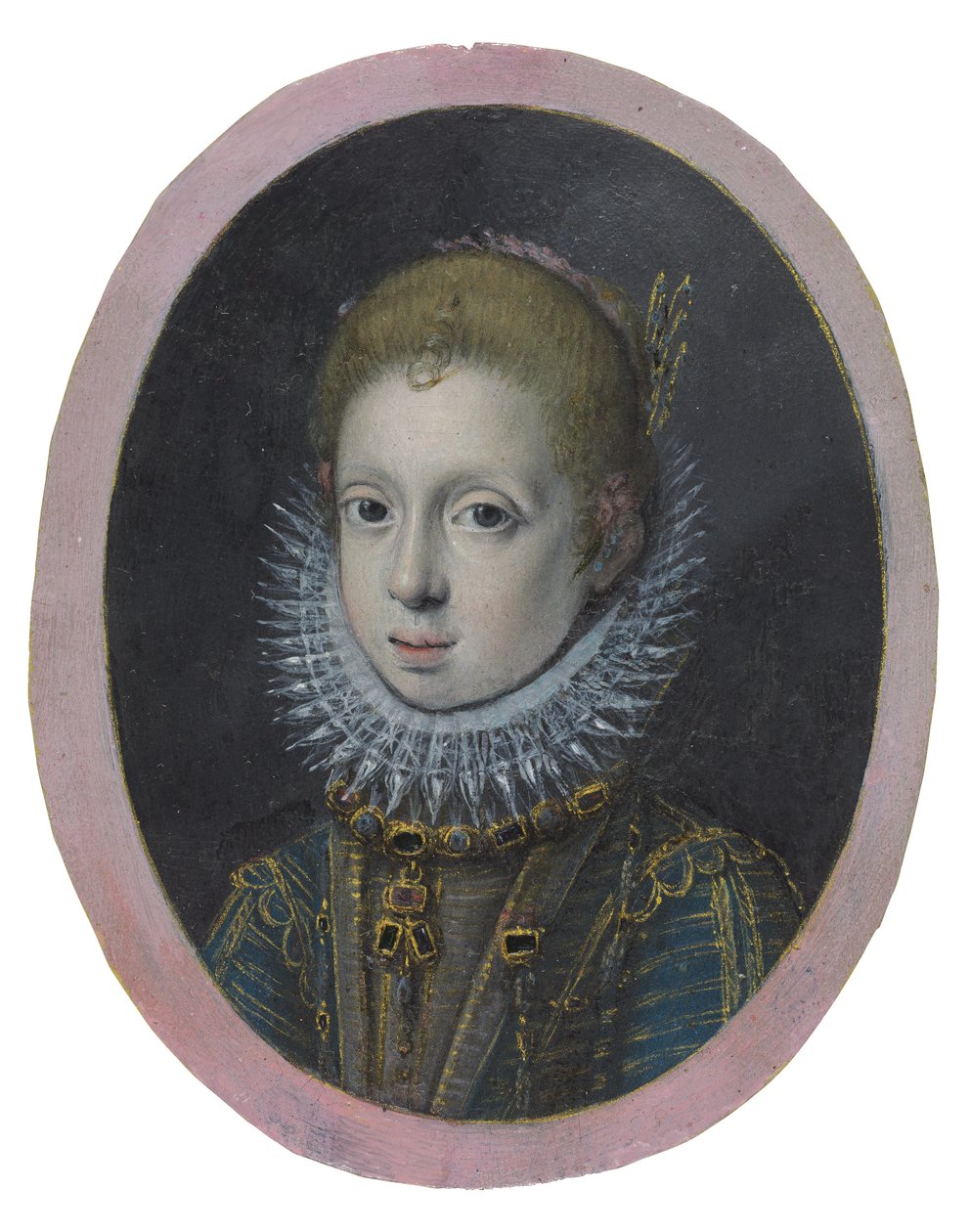 Muotokuva aatelisperheen tytöstä, n.1532-1625 (akvarelli ja vartaloväri) tekijältä Sofonisba Anguissola