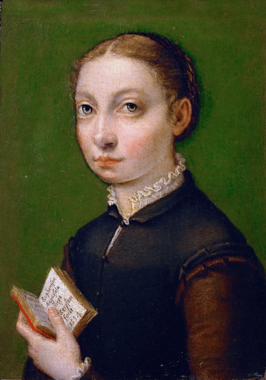 Omakuva, 1554 tekijältä Sofonisba Anguissola