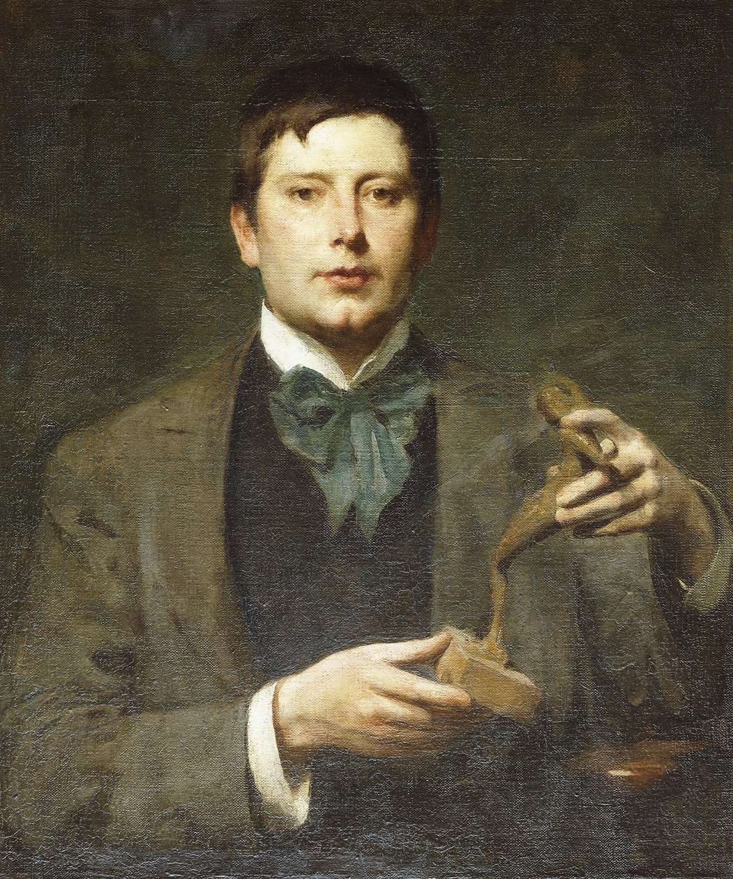 Kuvanveistäjä George Framptonin muotokuva tekijältä Solomon Joseph Solomon