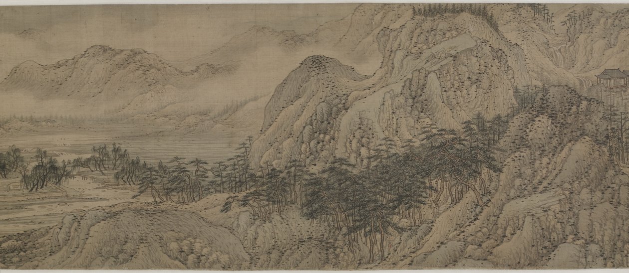 Wang River Estate, 1570-luku (muste ja väri silkillä) tekijältä Song Xu