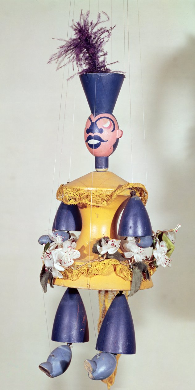 Carlo Gozzin (1720-1806) 1918 Le Roi Cerfille tekemä nukke (sekoitettu media) tekijältä Sophie Taeuber Arp
