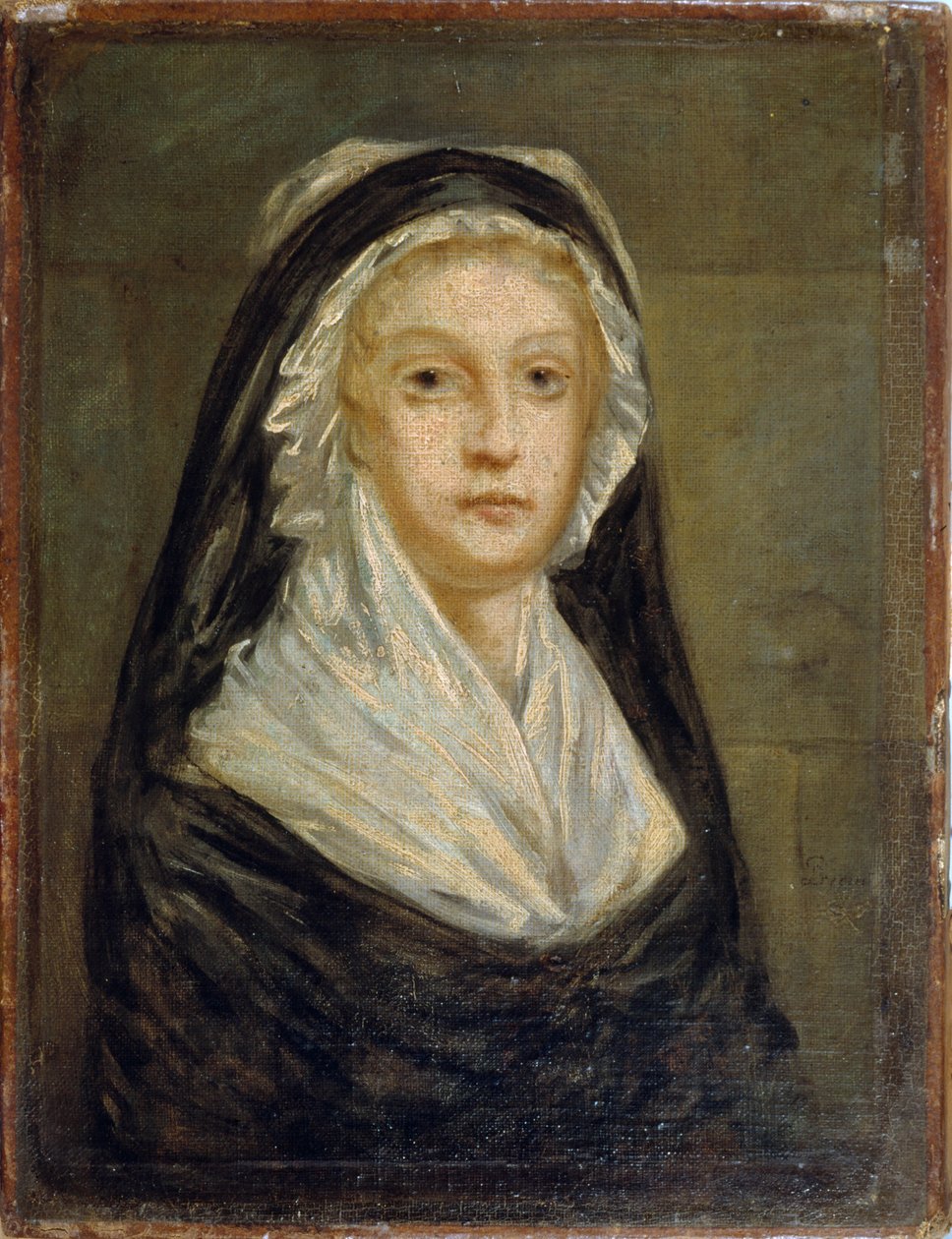 Marie Antoinette Conciergeriessa, 1793. tekijältä Sophie Prieur