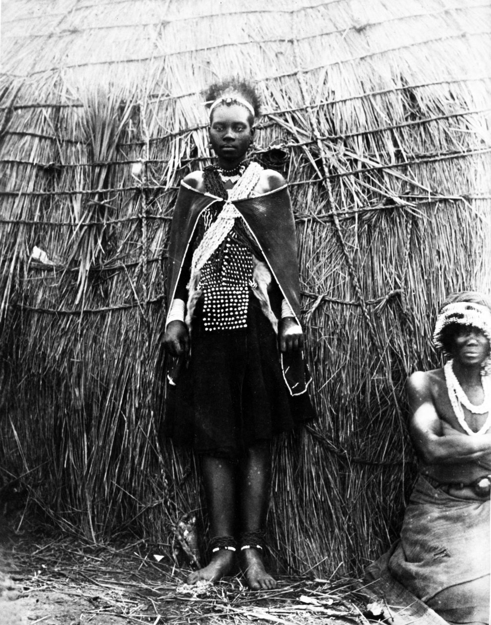 Zululainen morsian, noin 1895 tekijältä South African Photographer