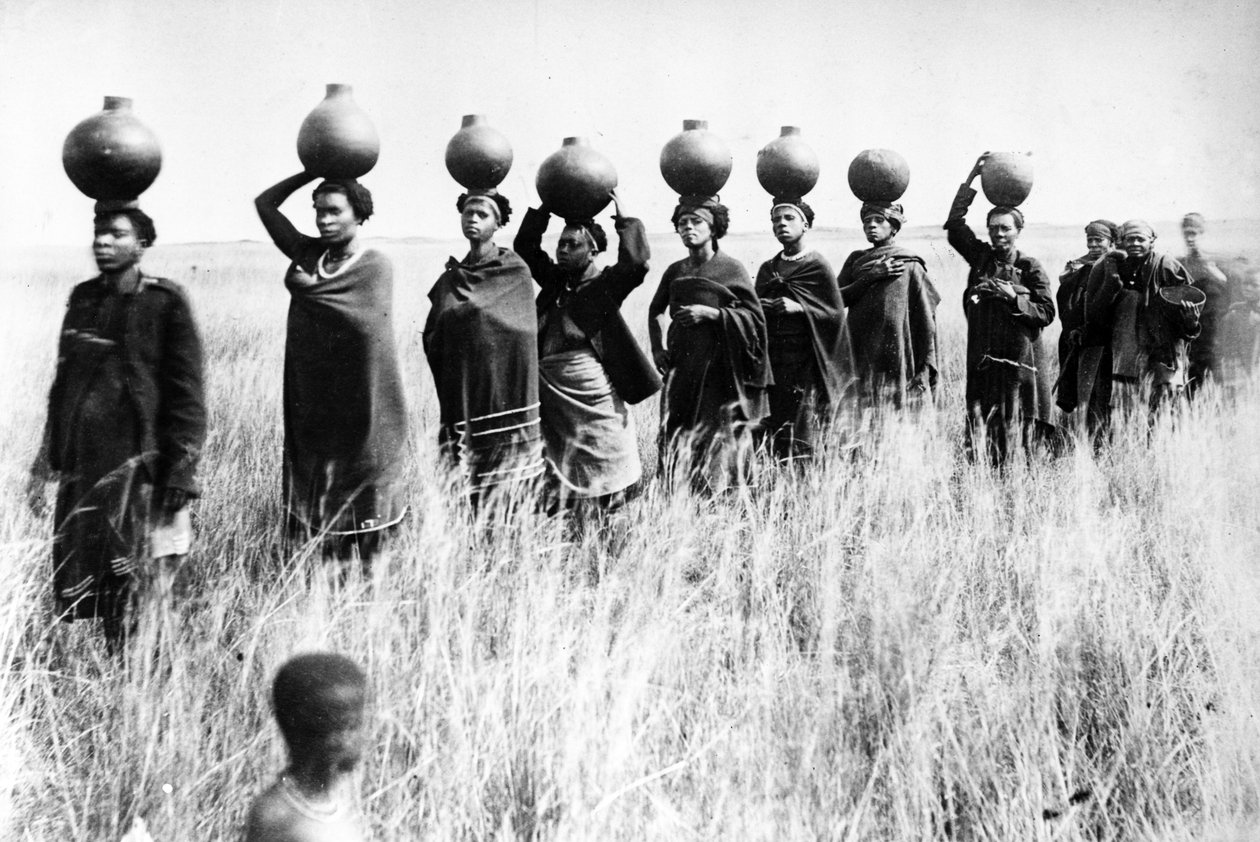 Jyualan tuominen kaupunkiin, n. 1895 tekijältä South African Photographer