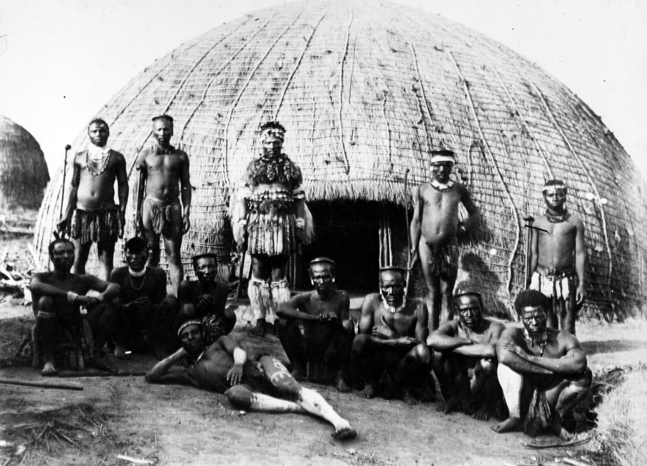 Päällikkö Teteleka ja neuvosto, noin 1895 tekijältä South African Photographer