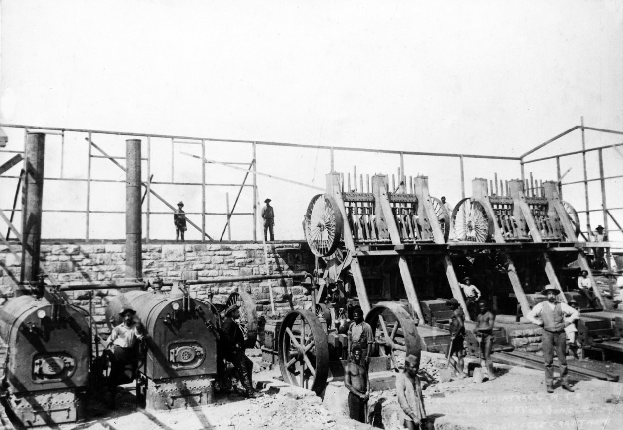 Kultamerkkitehdas, Roodepoort Central CMco., n. 1895 tekijältä South African Photographer