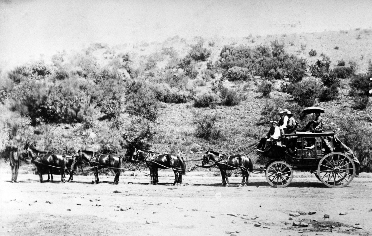 Lavabussi saapumassa Pretoriaan, n. 1895 tekijältä South African Photographer