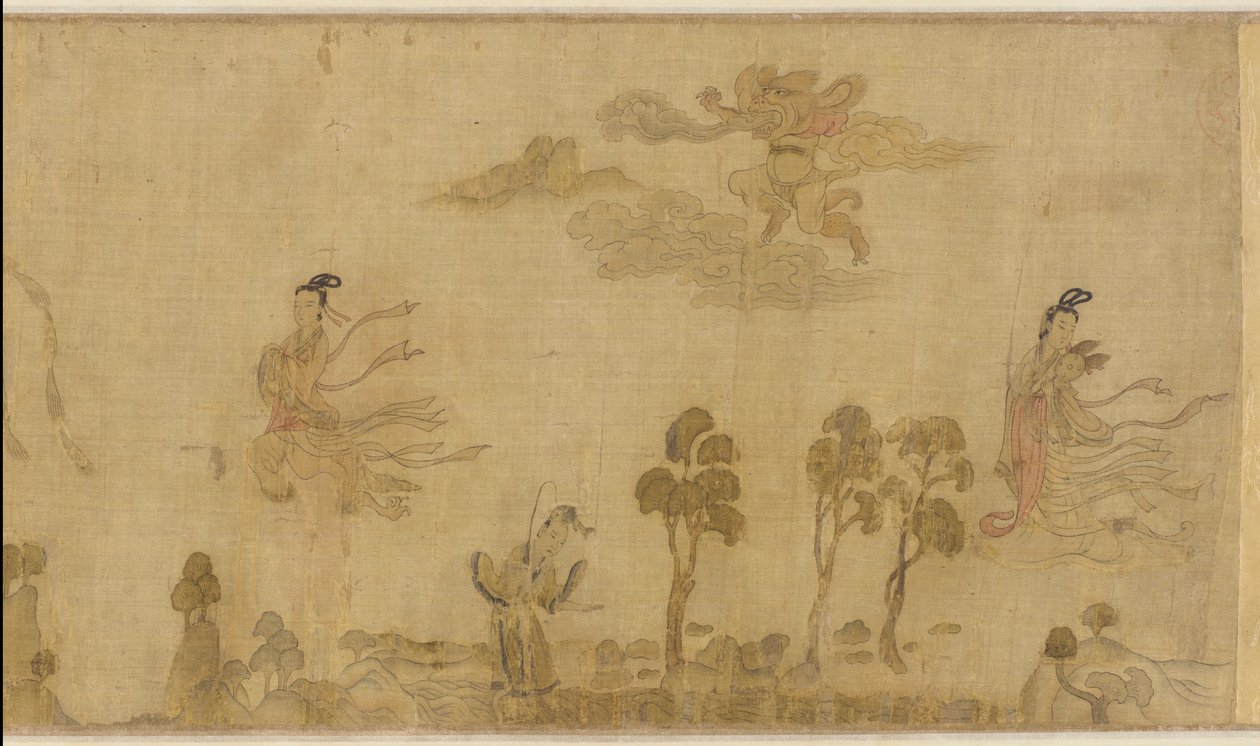 Luo-joen nymfi, 1100-luvun puolivälistä 1200-luvun puoliväliin tekijältä Southern Song Dynasty Chinese School