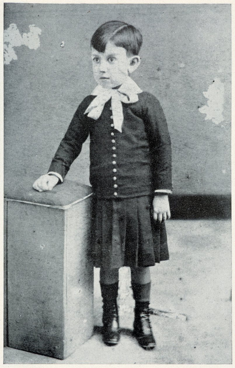 Pablo Picasso, neljävuotiaana, 1885 tekijältä Spanish Photographer