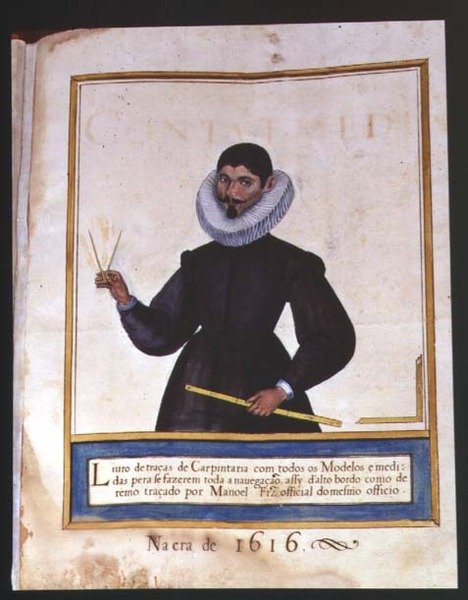Carpinteron puusepänsuunnittelukirjan etusivu, 1616 tekijältä Spanish School