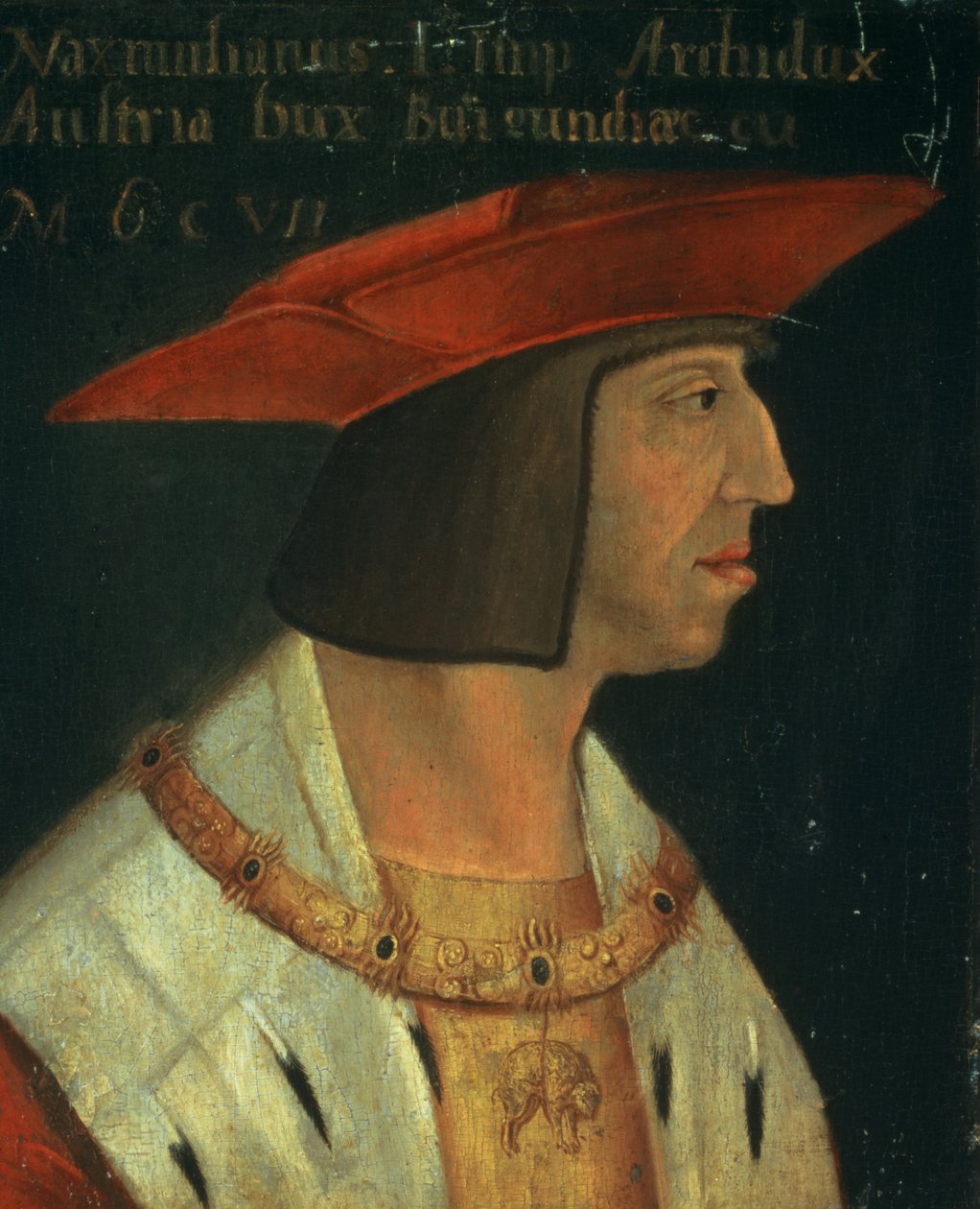 Maximilian I:n (1459-1519) muotokuva tekijältä Spanish School