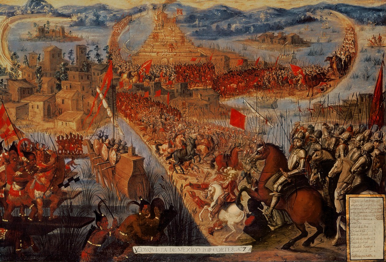 Tenochtitlanin valloitus "Meksikon valloitus" -sarjasta tekijältä Spanish School