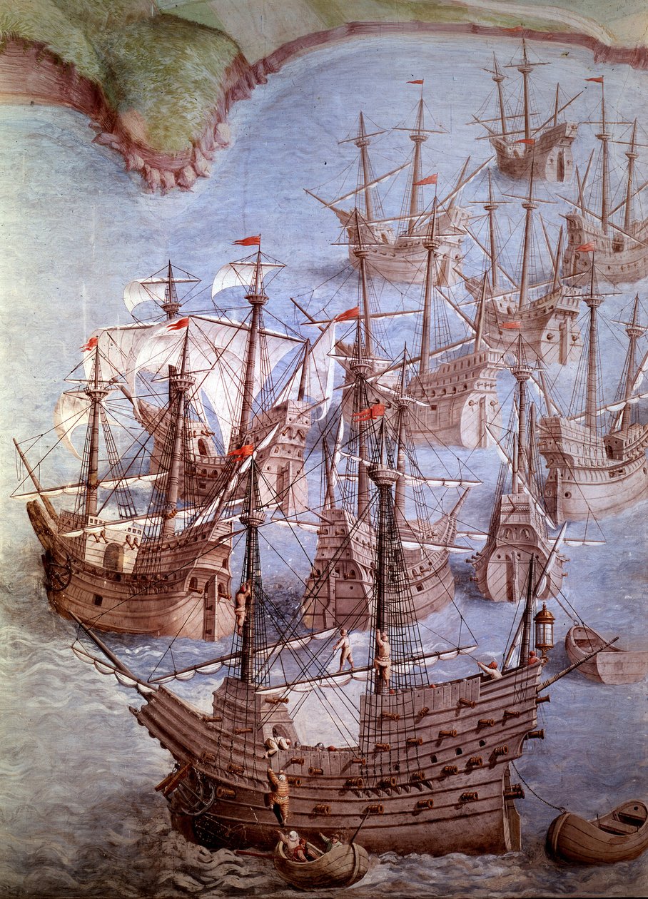 Retkikunta Terceiran saarelle, 1582 tekijältä Spanish School