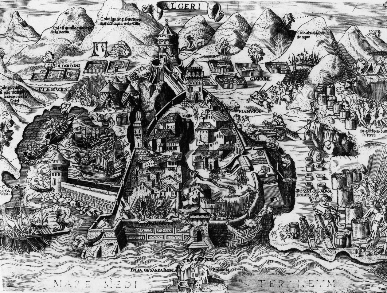 Espanjan yritys valloittaa Alger, 1541 tekijältä Spanish School