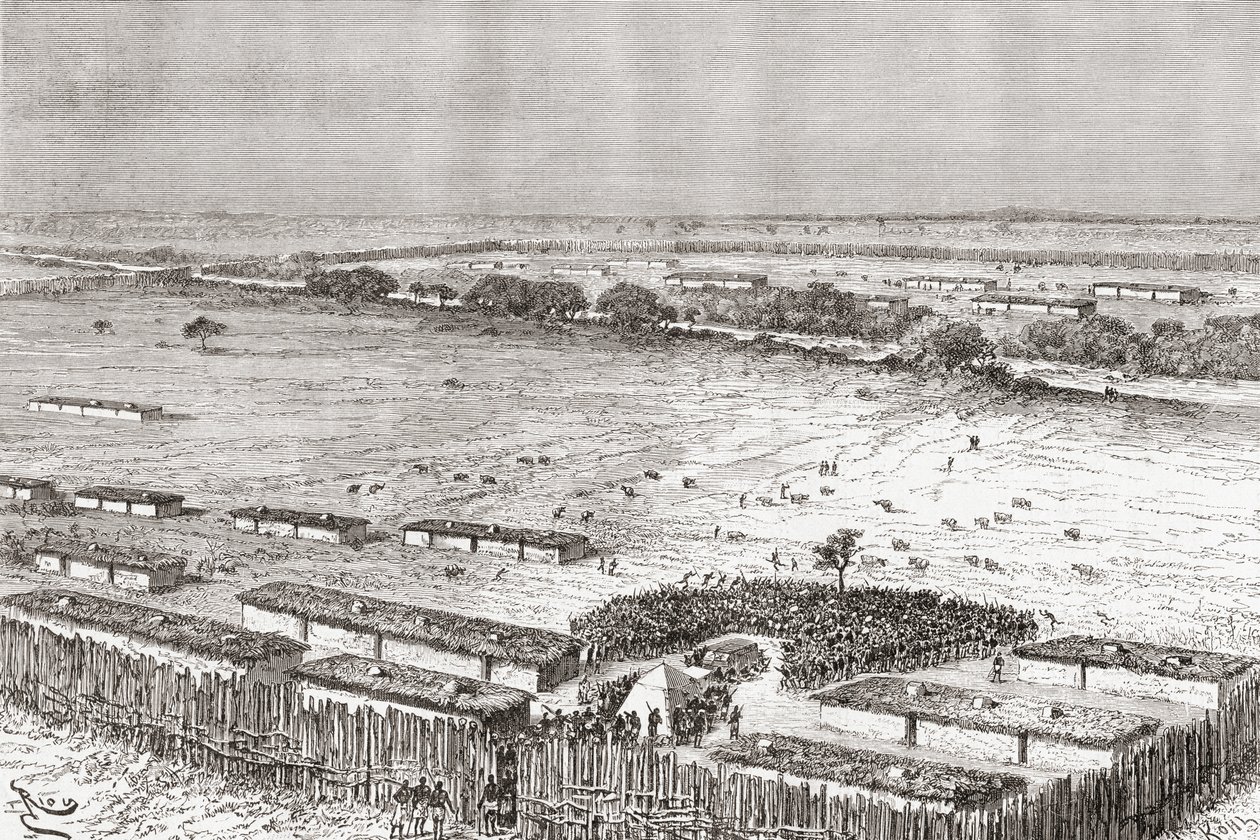 Tansanian Uhehen pääkaupunki sellaisena kuin se oli 1800-luvun lopulla, 