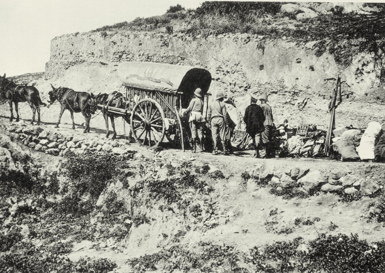 Tuliaseiden kärryn purkaminen Dersa Hillsille, Tetouan, Marokko tekijältä Spanish Photographer