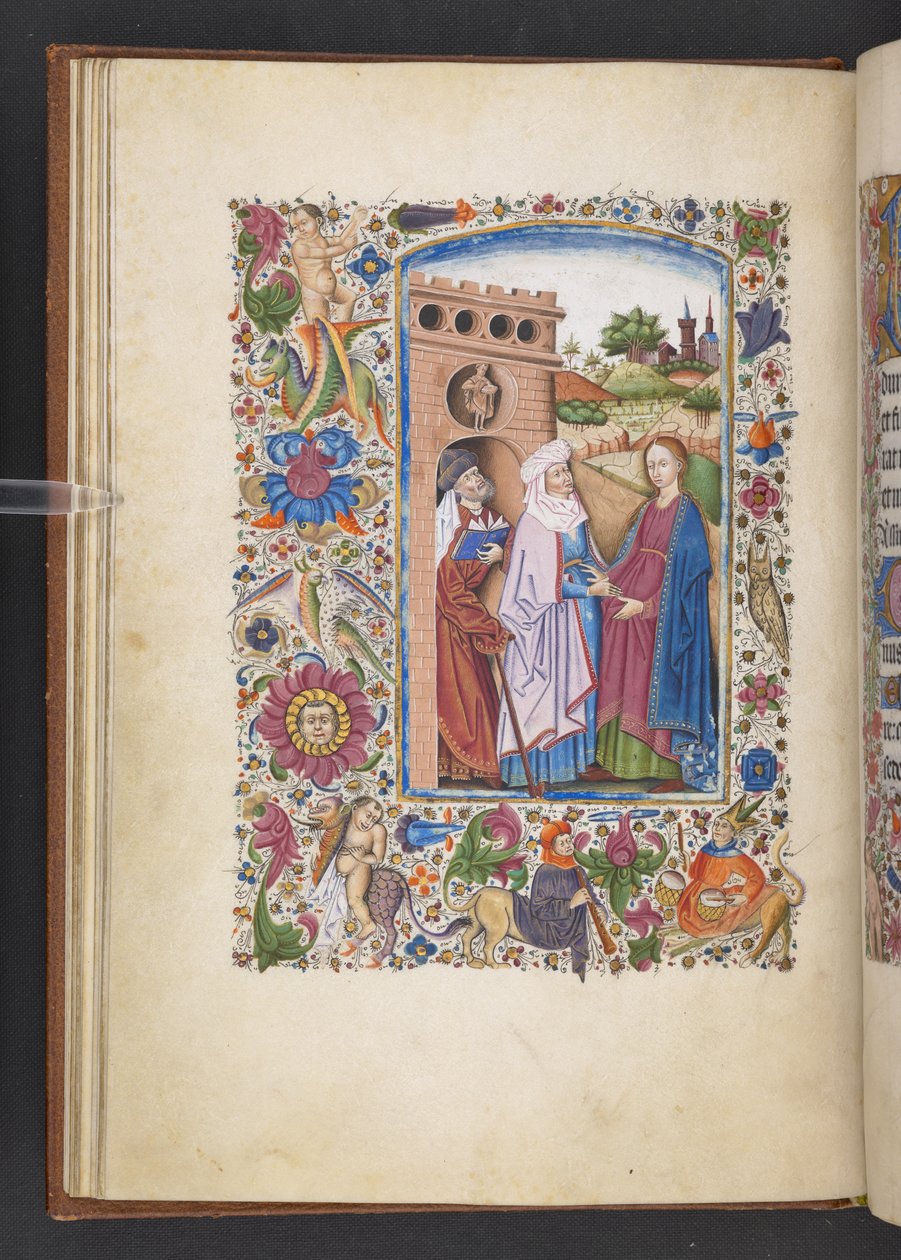 Lisää MS 50004 f.16v The Visitation 
