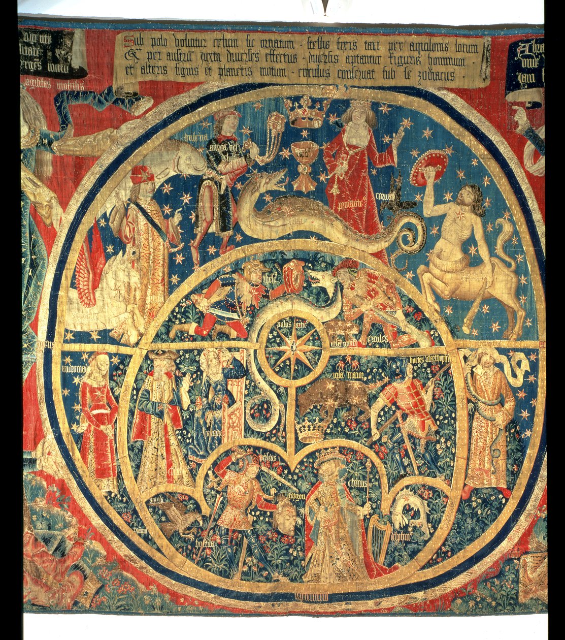 Astrologinen kuvakudos (keskeinen yksityiskohta) tekijältä Spanish School