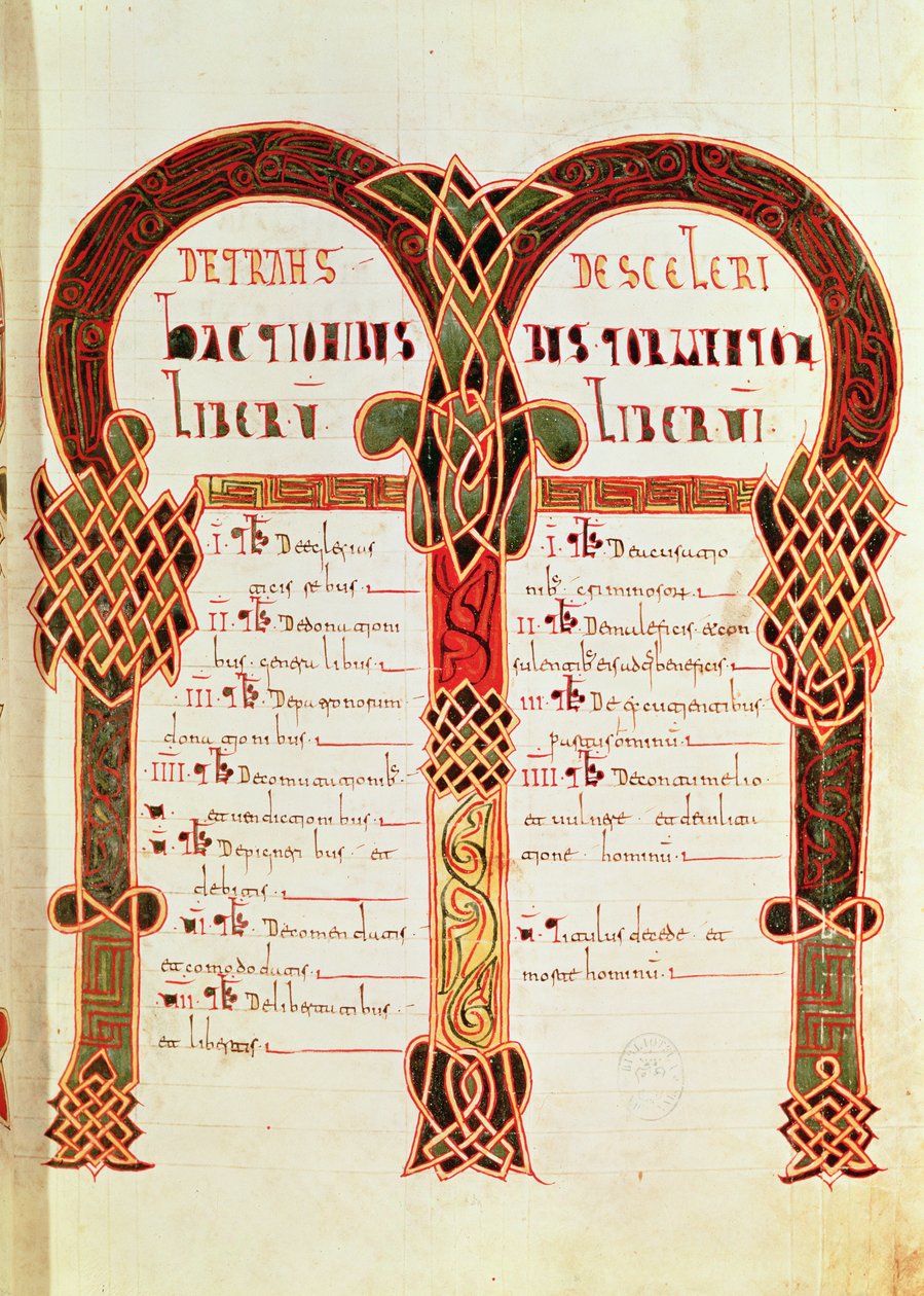 Canon-taulukot Eurico Codexista, n. 476 (vellum) tekijältä Spanish School