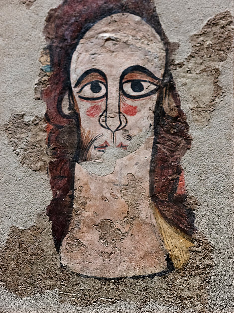 Kristus Pantokrator. 1200-luku (fresko) tekijältä Spanish School