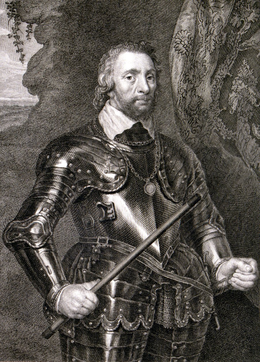 Don Alonso Perez de Guzman Hyvä (kaiverrus) tekijältä Spanish School