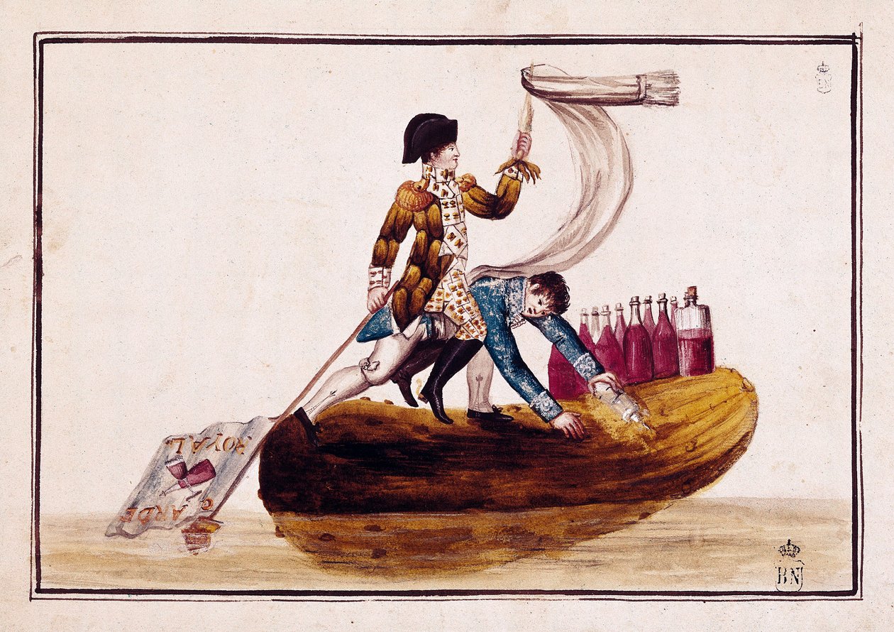 Joseph Bonaparten (1768-1844) karkottaminen (pikkurilla) Vitorian tappion jälkeen Espanjassa tekijältä Spanish School
