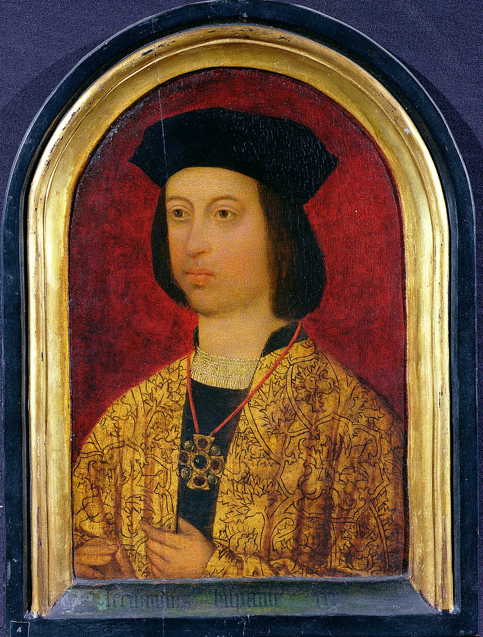 Ferdinand Aragonialainen (1452-1516) Espanjan kuningas (öljy levylle) tekijältä Spanish School
