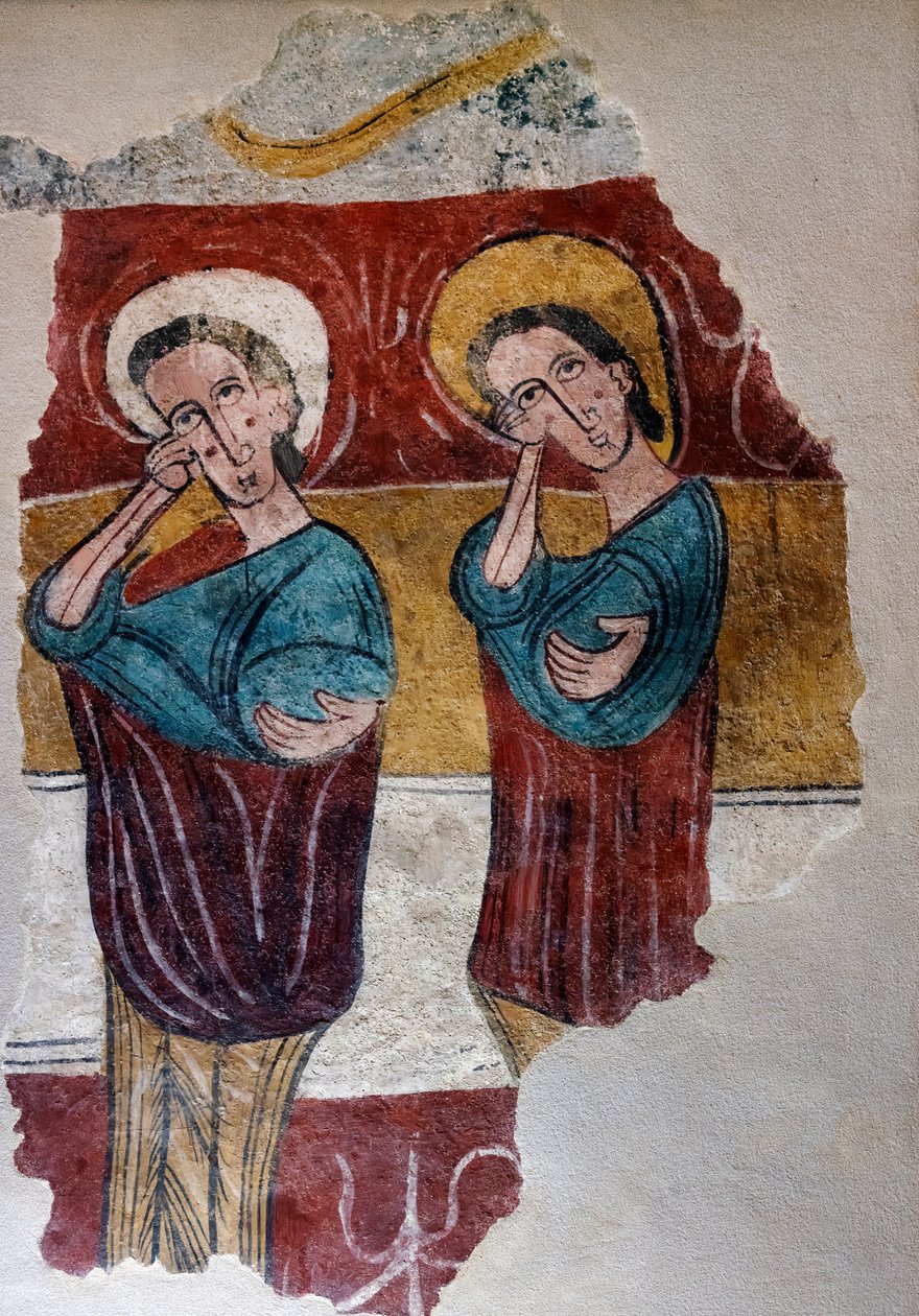 Seinämaalaus Origin kirkko Santa Eulalia de Mérida Sus