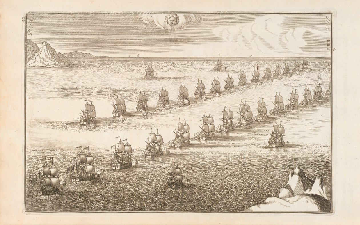 Sivu 43 teoksesta The Art of the Naval Armies, Paul Hoste, Leon, 1727 tekijältä Spanish School