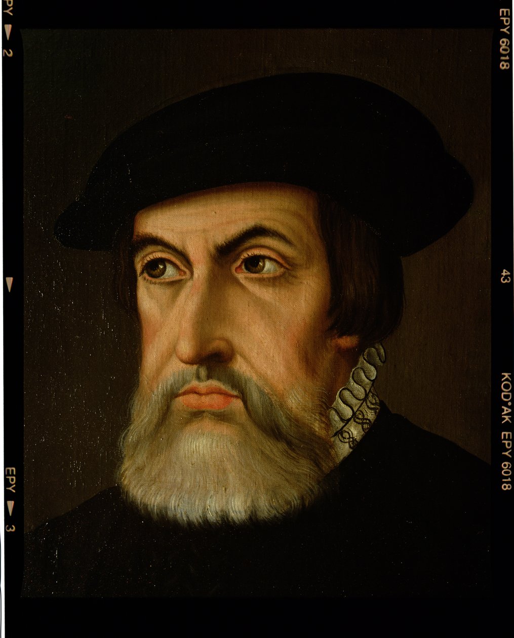 Hernan Cortesin (1485-1547) muotokuva (öljy kankaalle) tekijältä Spanish School