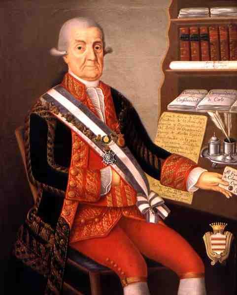 Matias Galvezin (1717-84) muotokuva tekijältä Spanish School
