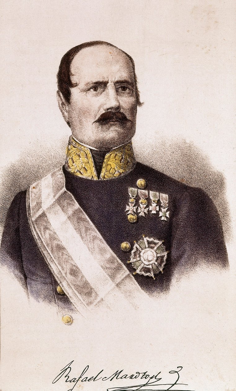 Rafael Maroton (1783-1847) muotokuva, 1800-luku (kaiverrus) tekijältä Spanish School